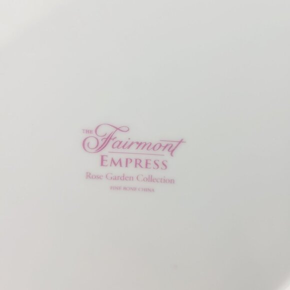 Shabby Chic Rose Chintz Teacup, Saucer & Plate The Fairmont Empress Rose Garden - Picture 9 of 13